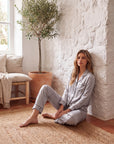Silk Pajama Set for Women – Soft, Breathable, Luxury Sleepwear with Long Sleeves & Pants