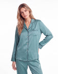 Silk Pajama Set for Women – Soft, Breathable, Luxury Sleepwear with Long Sleeves & Pants