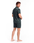 Men’s Long-Sleeve Pajama Set – Two-Piece Plaid Loungewear
