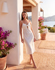 Silk Evening Gown – Elegant Bow Design, Soft & Luxurious Formal Dress