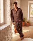 Men’s Pajama Set – Geometric Patterned Sleepwear