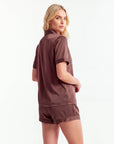 Women's Silk Pajama Set – Short Sleeve Luxury Sleepwear