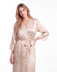 Charlie Satin Night robe – Silky Sleeveless Slip Dress for Women - Silken & Dreams