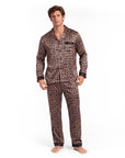 Men’s Pajama Set – Geometric Patterned Sleepwear