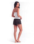 Women's Satin Lace Shorts – Relaxed Fit with Elastic Waist