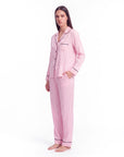 Women's Satin Silk Pajama Set – Soft, Lightweight Sleepwear with Long Sleeve Top & Pants - Silken & Dreams