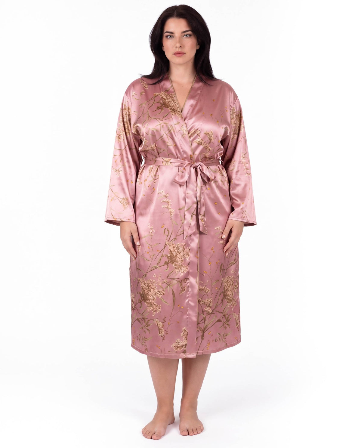 Plus Size Women's Loungewear Robe – Stylish Print, Sexy Fit &amp; Comfortable Casual Sleepwear