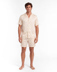 Men’s Long-Sleeve Pajama Set – Two-Piece Plaid Loungewear