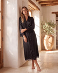 Lace Robes – Bridesmaid and Bride Wedding Long Robe, Elegant Bathrobe and Lingerie Robe for Women
