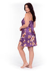 Women's Printed Camisole Nightdress – Plus Size Loose Fit Sleeveless Sleep Dress