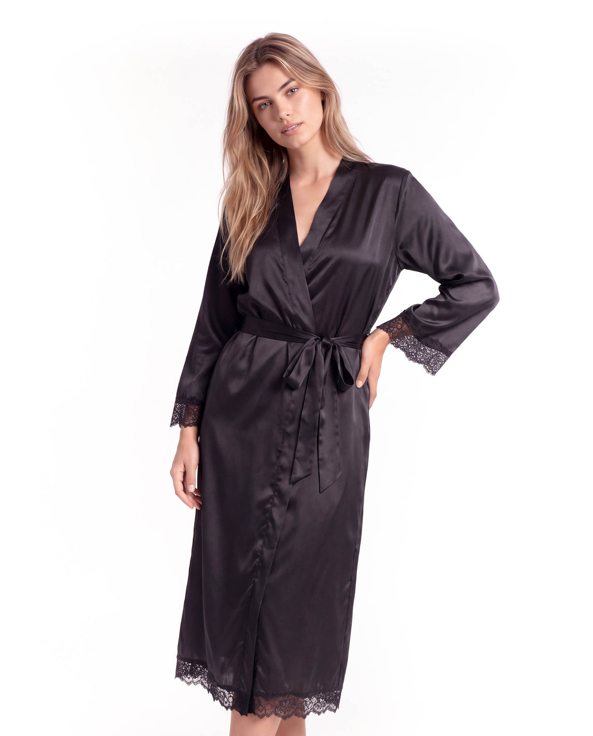 Lace Robes – Bridesmaid and Bride Wedding Long Robe, Elegant Bathrobe and Lingerie Robe for Women