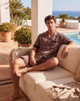 Men’s Pajama Set – Geometric Patterned Sleepwear