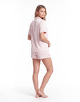 Silk Pajama Set – Short-Sleeved Sleepwear for Women