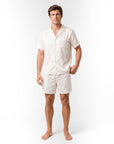 Men’s Long-Sleeve Pajama Set – Two-Piece Plaid Loungewear